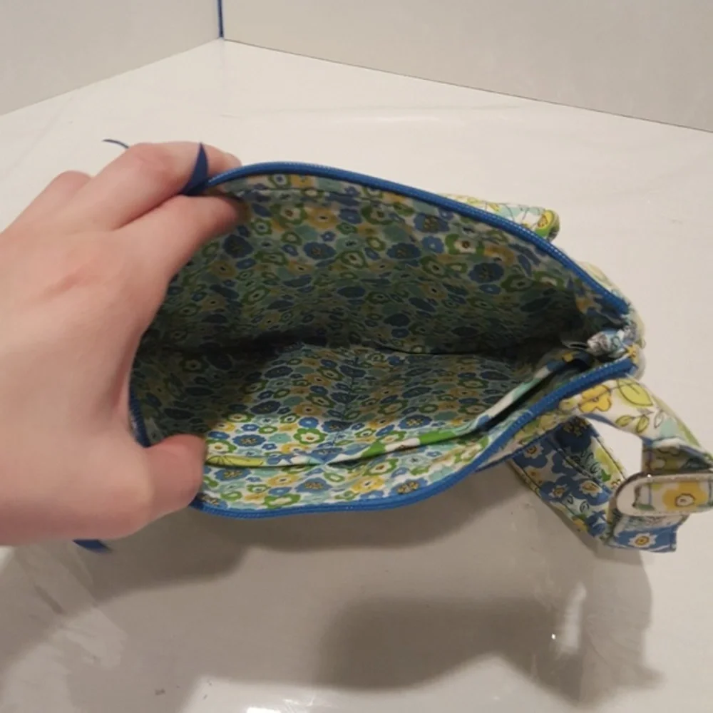 Vera Bradley‎ English Garden Flap Shoulder Bag Blue